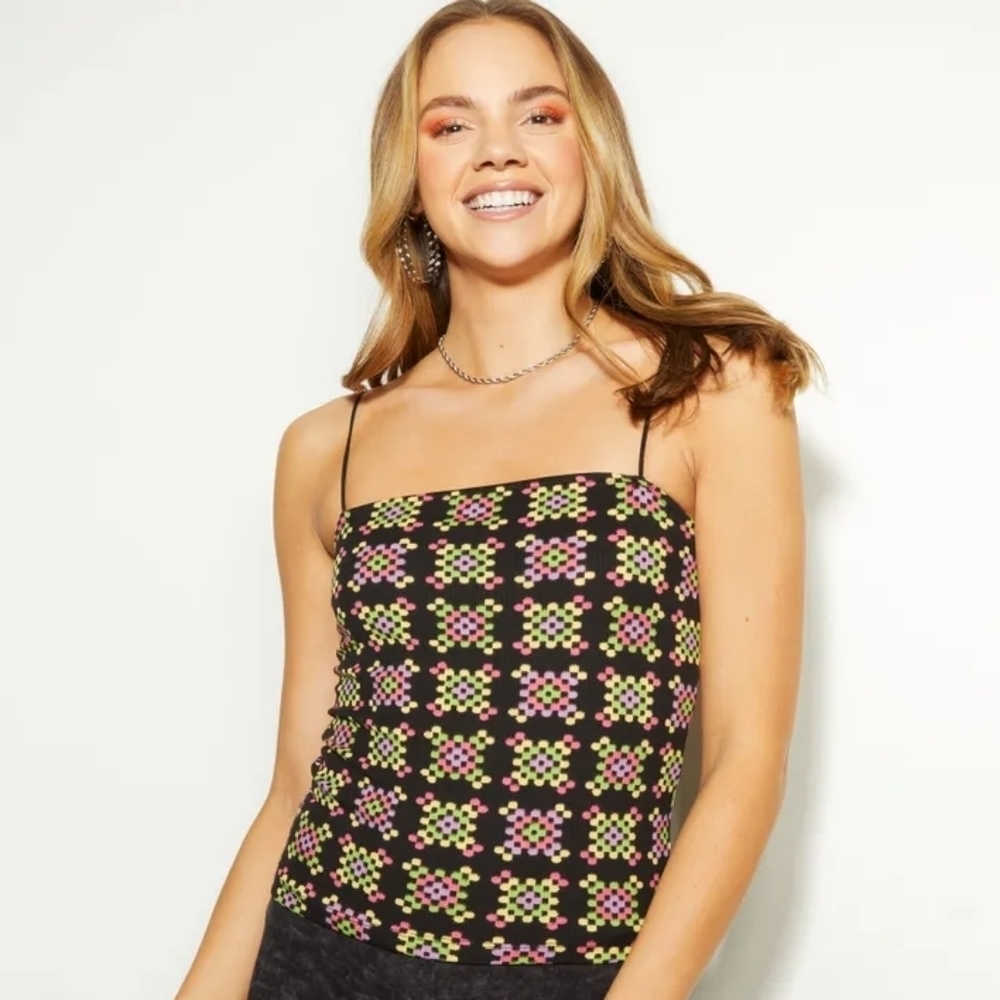 Host pick!! Nwt xs Retro psychedelic 70s style tube tank top